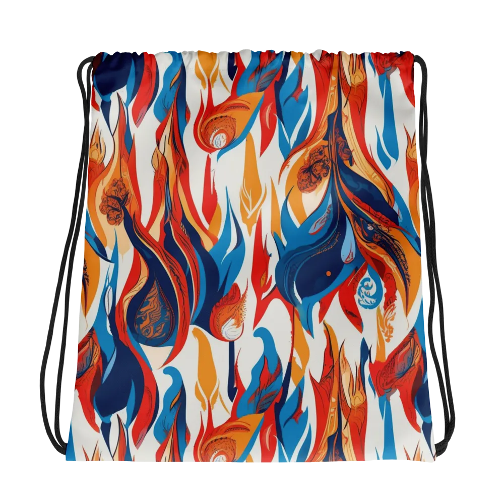 Cobalt Kindling on Drawstring Bag — Photo