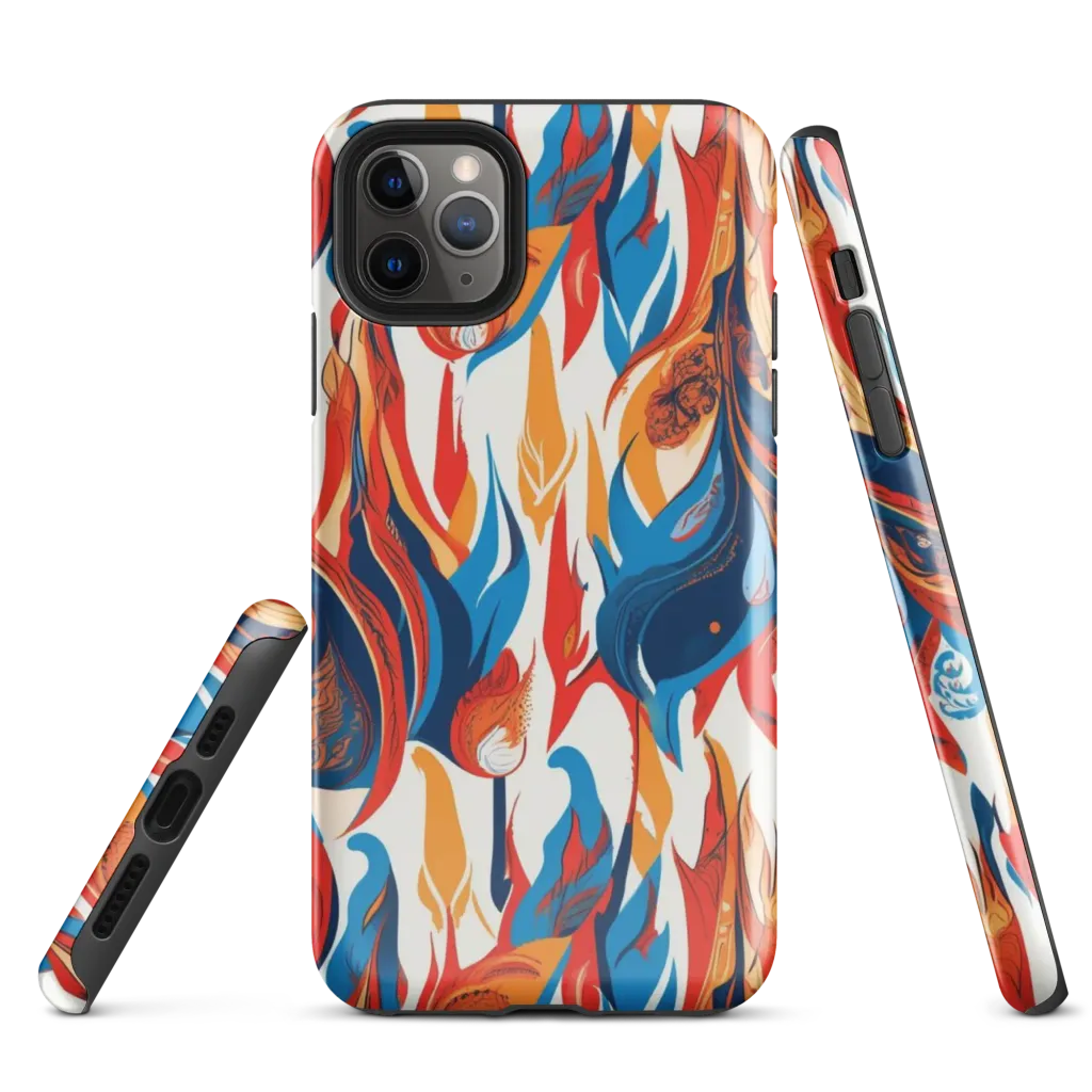 Cobalt Kindling on Tough Case for iPhone® — Front