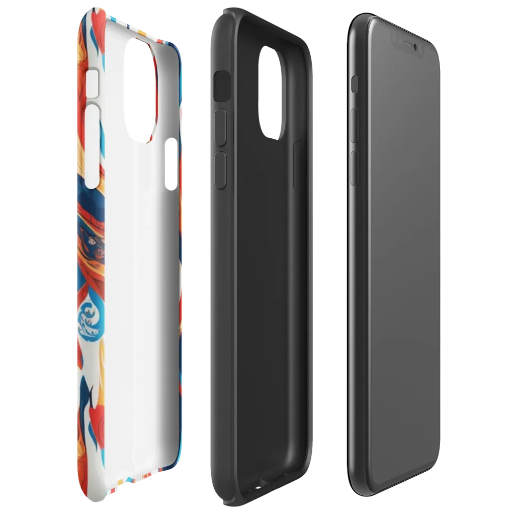 Cobalt Kindling on Tough Case for iPhone® — Right
