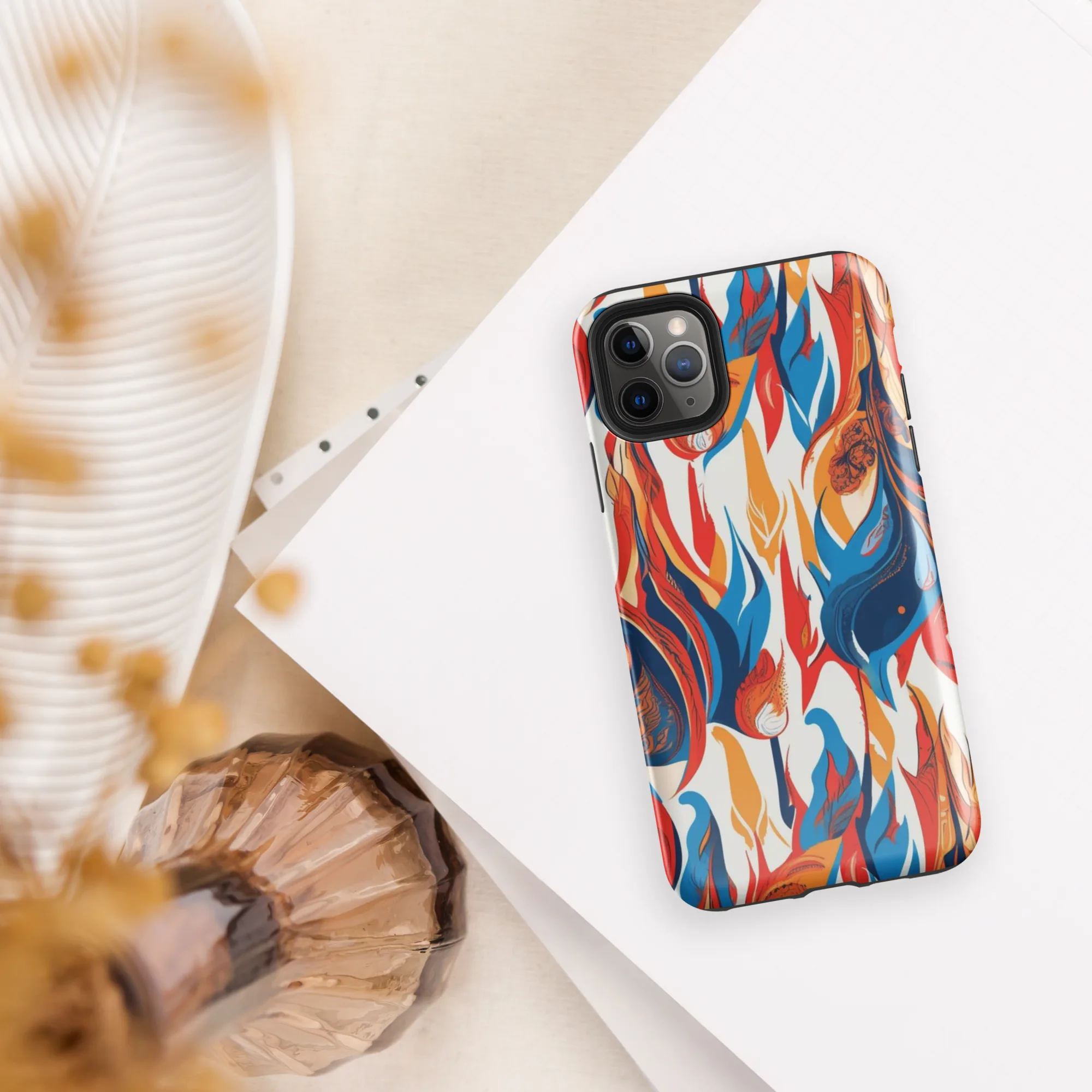 Cobalt Kindling on Tough Case for iPhone® — Front