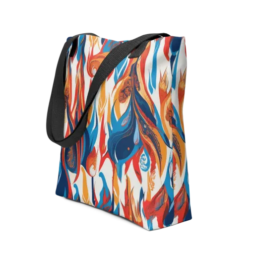 Cobalt Kindling on a Tote Bag