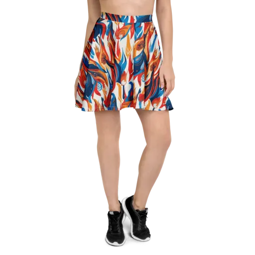 Cobalt Kindling on a Skater Skirt