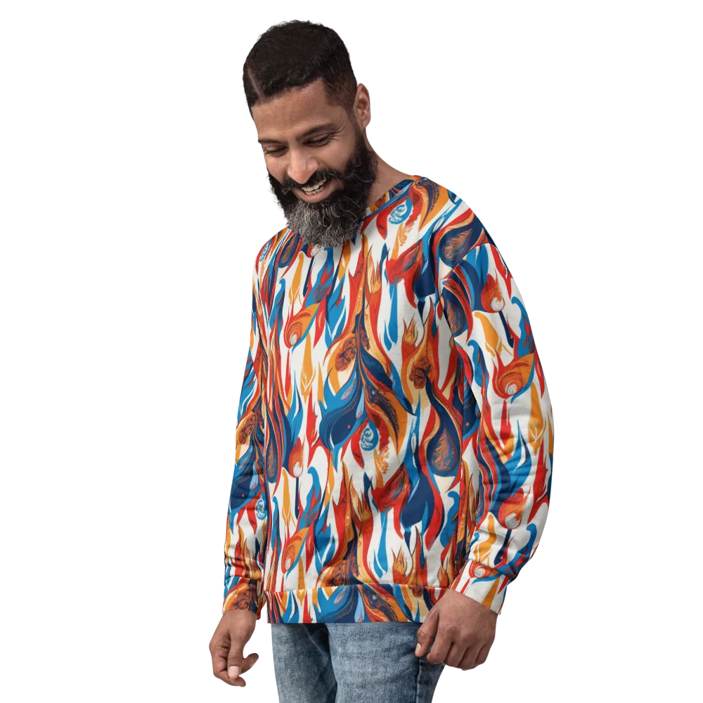 Cobalt Kindling on Sweatshirt — Left Front
