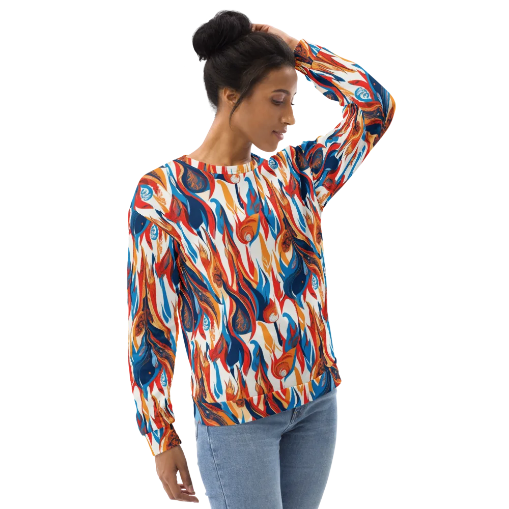 Cobalt Kindling on Sweatshirt — Right Front