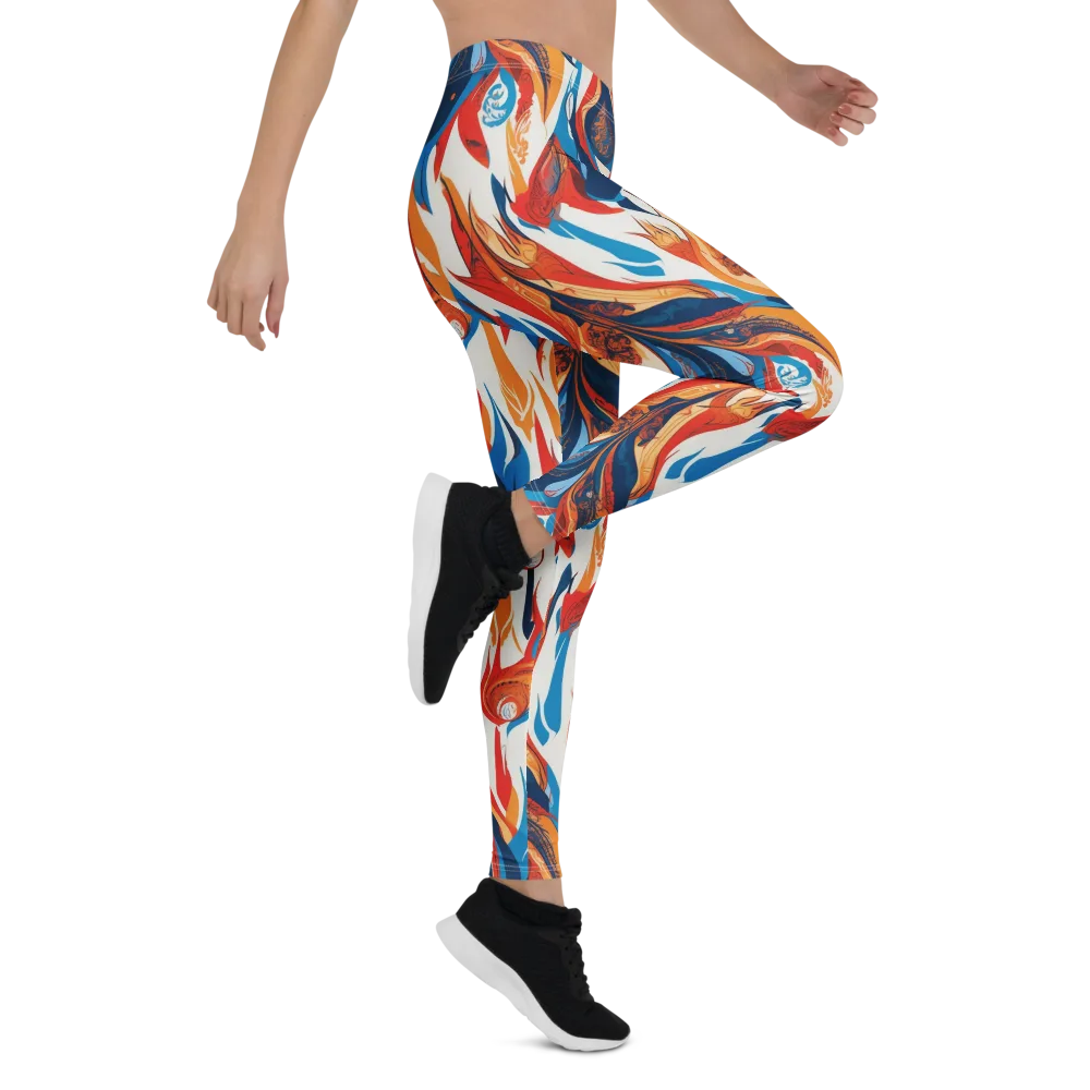 Cobalt Kindling on Leggings — Right