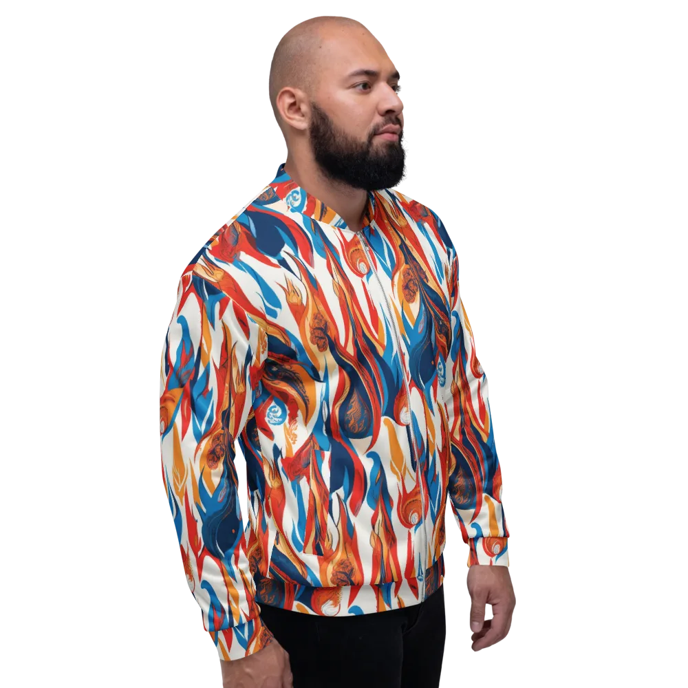 Cobalt Kindling on Bomber Jacket — Right
