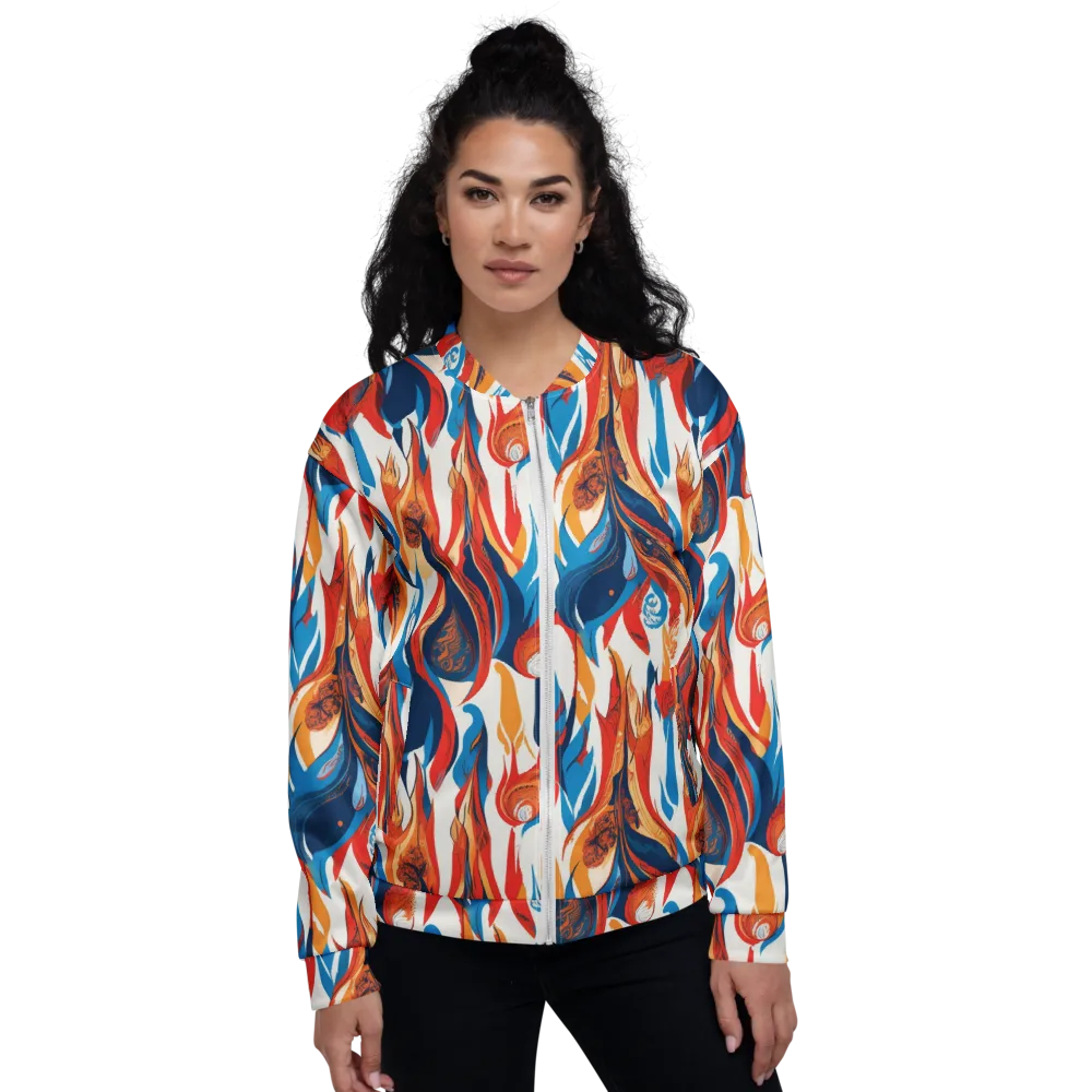 Cobalt Kindling on Bomber Jacket — Front