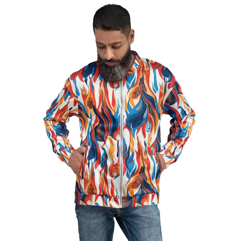 Cobalt Kindling on Bomber Jacket — Front