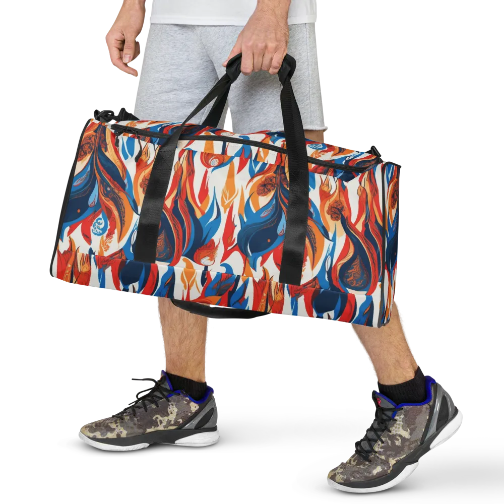 Cobalt Kindling on Duffle Bag — Front