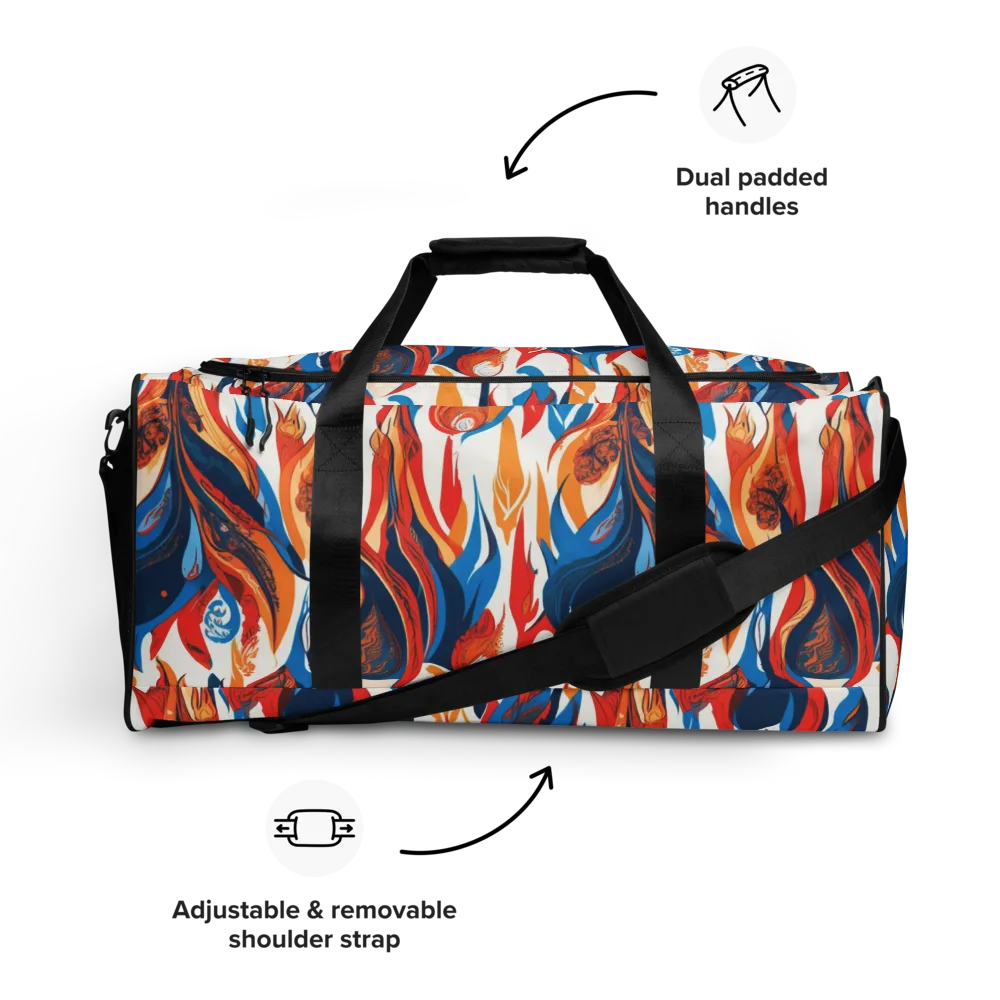 Cobalt Kindling on Duffle Bag — Front