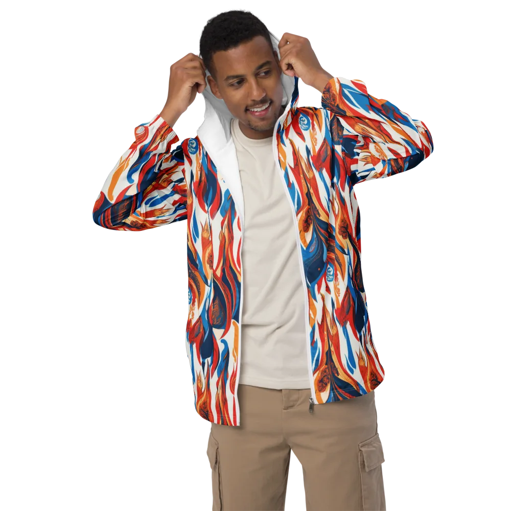 Cobalt Kindling on Men's Windbreaker — Front