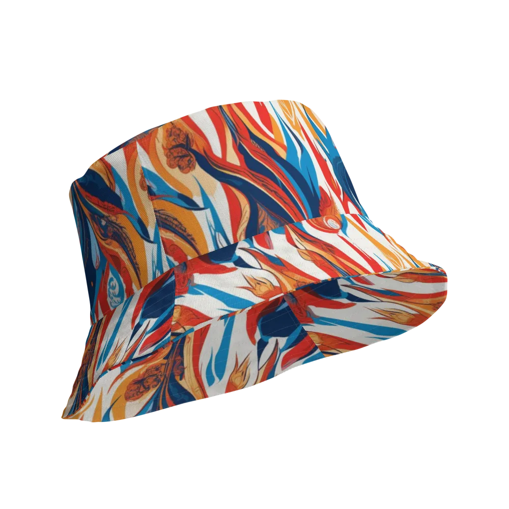 Cobalt Kindling on Reversible Bucket Hat — Product details Outside
