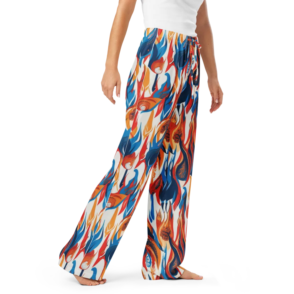Cobalt Kindling on Women's Pajama Pants — Right Front