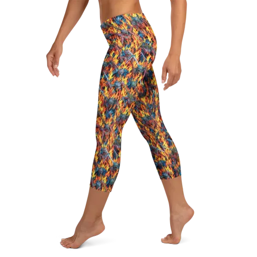 Inferno Legion on a Capri Leggings