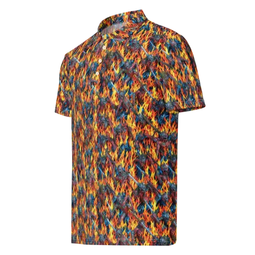Inferno Legion on a Men's Slim Fit Polo Shirt
