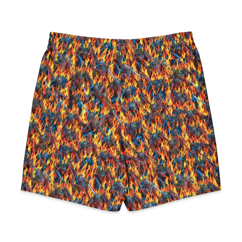 Inferno Legion on Men's Board Shorts — Back