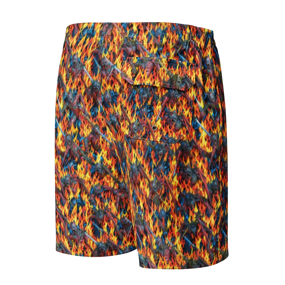 Inferno Legion on Men's Board Shorts — Back