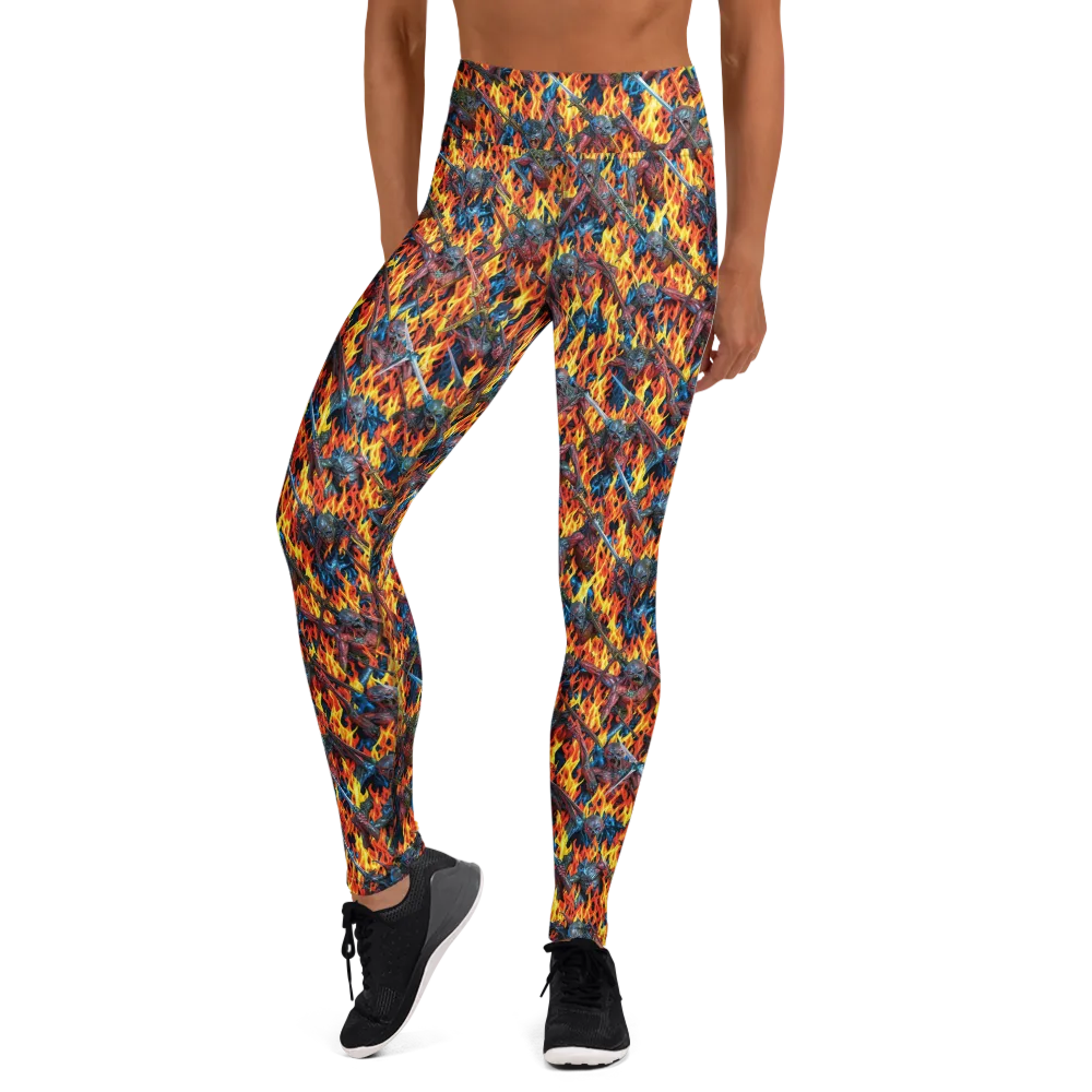 Inferno Legion on Yoga Leggings — Front