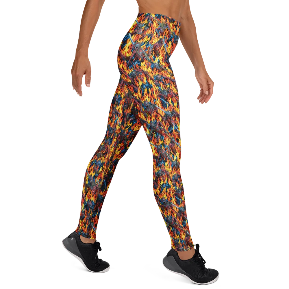 Inferno Legion on Yoga Leggings — Right