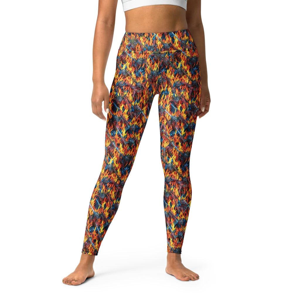Inferno Legion on Yoga Leggings — Front