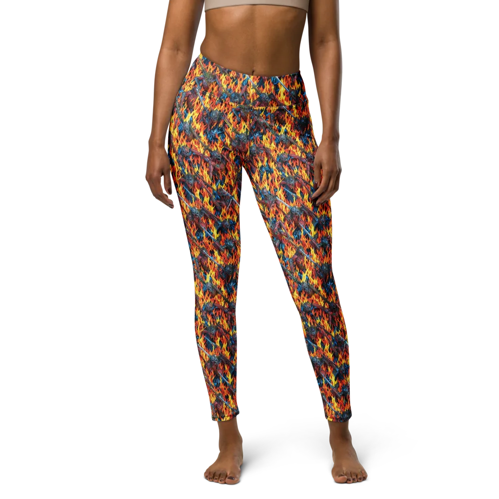 Inferno Legion on Yoga Leggings — Front