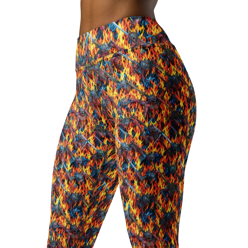 Inferno Legion on Yoga Leggings — Left Front