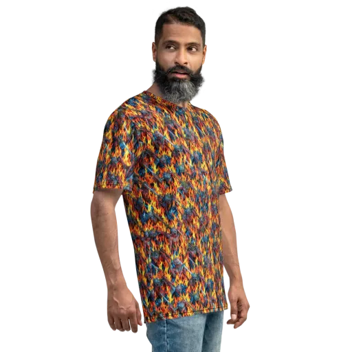 Inferno Legion on a Men's Crew Neck T-Shirt