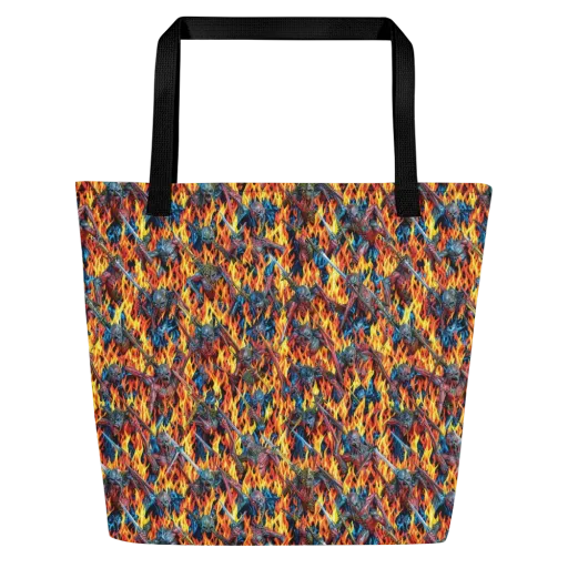 Inferno Legion on a Large Tote Bag W/ Pocket