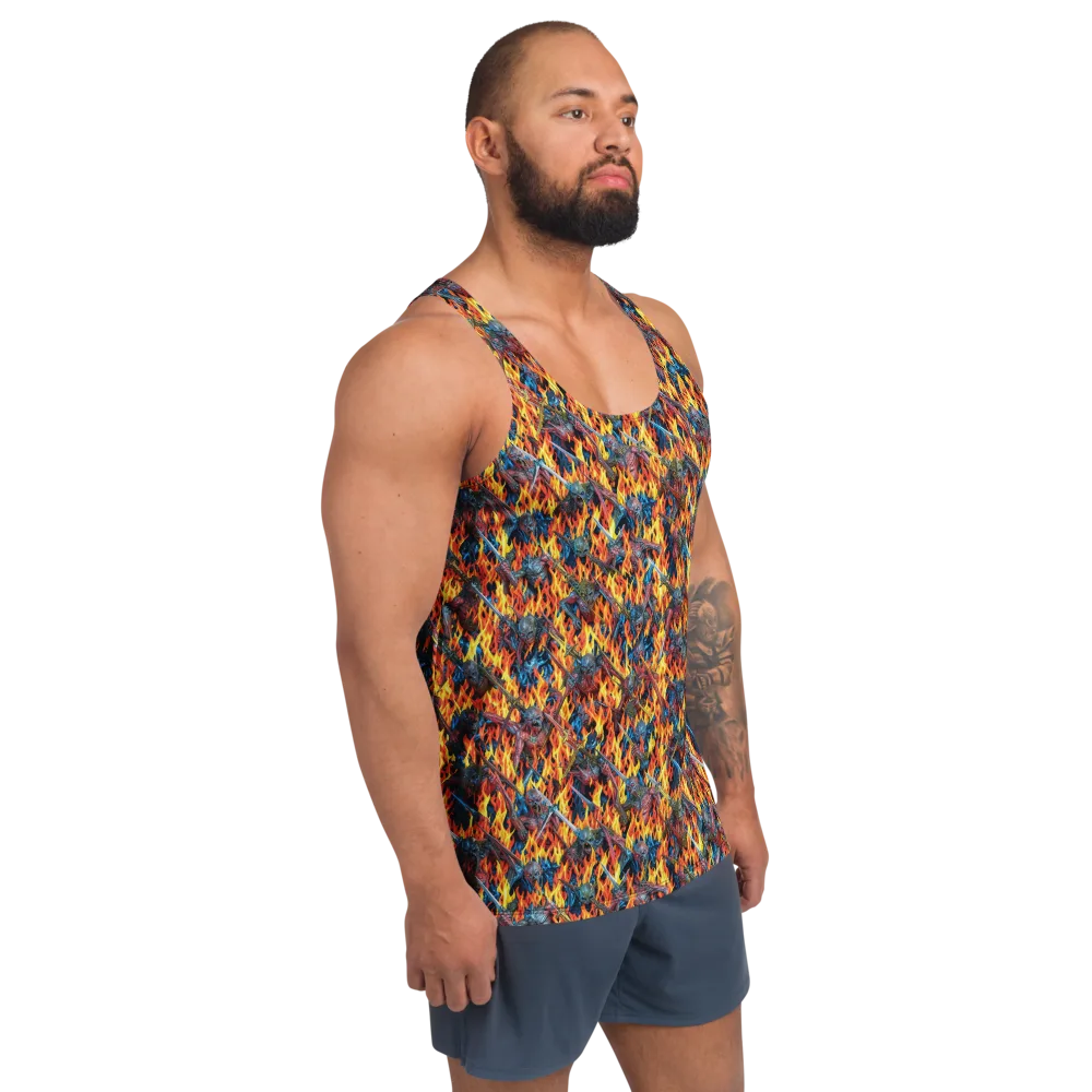 Inferno Legion on Men's Tank Top — Right Front