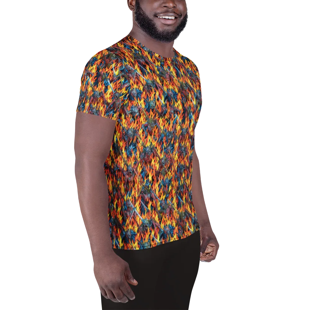 Inferno Legion on Men's Athletic T-Shirt — Right