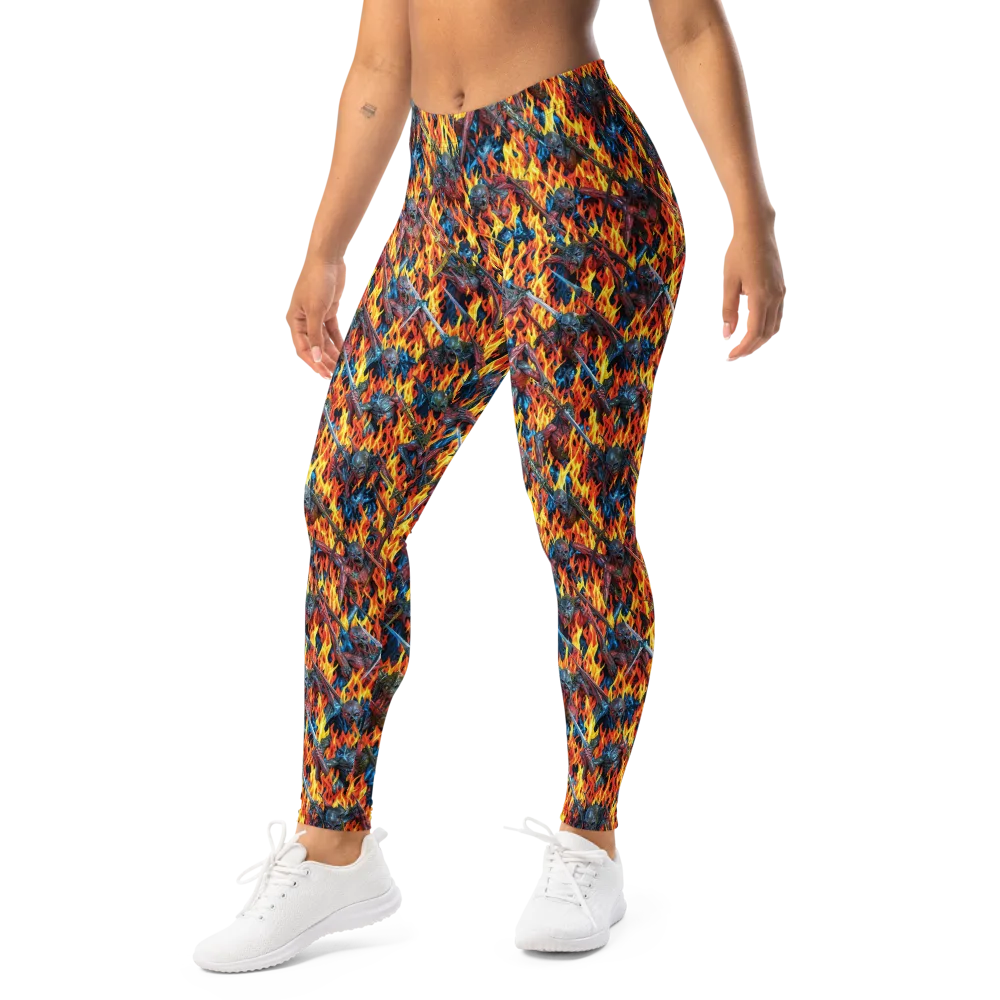 Inferno Legion on Leggings — Left Front