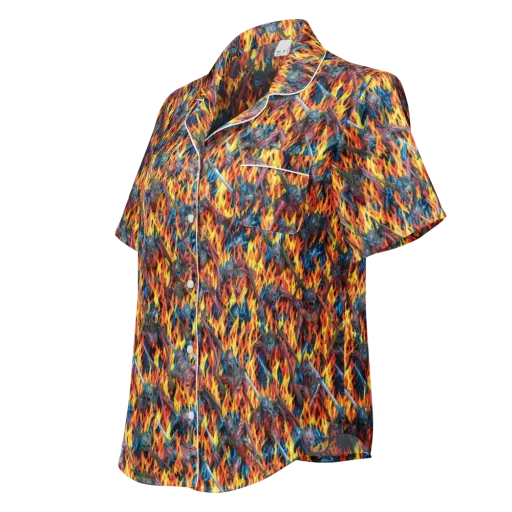 Inferno Legion on a Women's Short Sleeve Pajama Top