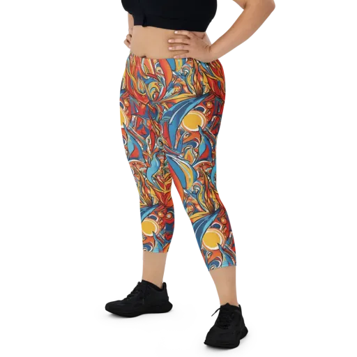 Flamework on a Capri Leggings