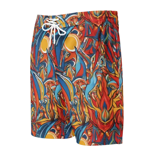 Flamework on a Men's Board Shorts