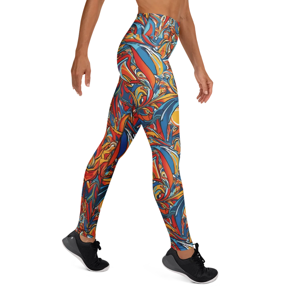 Flamework on Yoga Leggings — Right