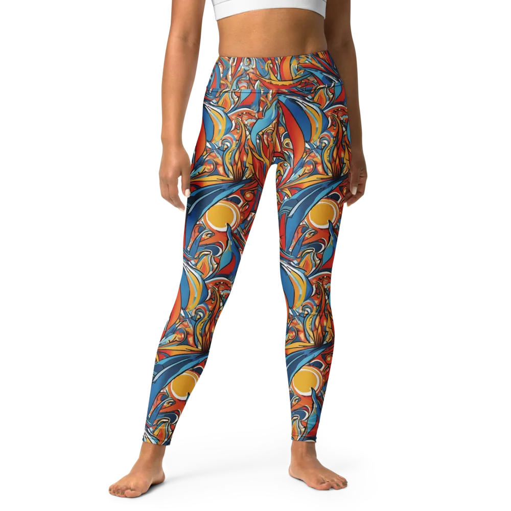 Flamework on Yoga Leggings — Front