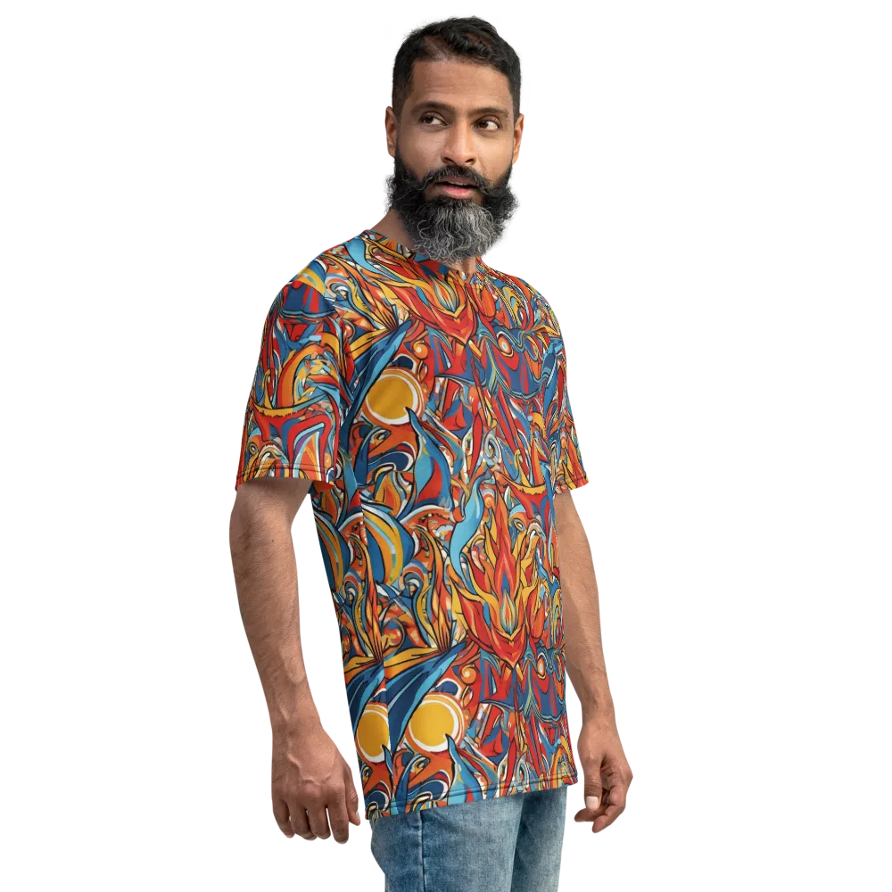 Flamework on Men's Crew Neck T-Shirt — Right