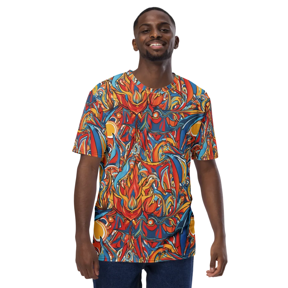 Flamework on Men's Crew Neck T-Shirt — Front