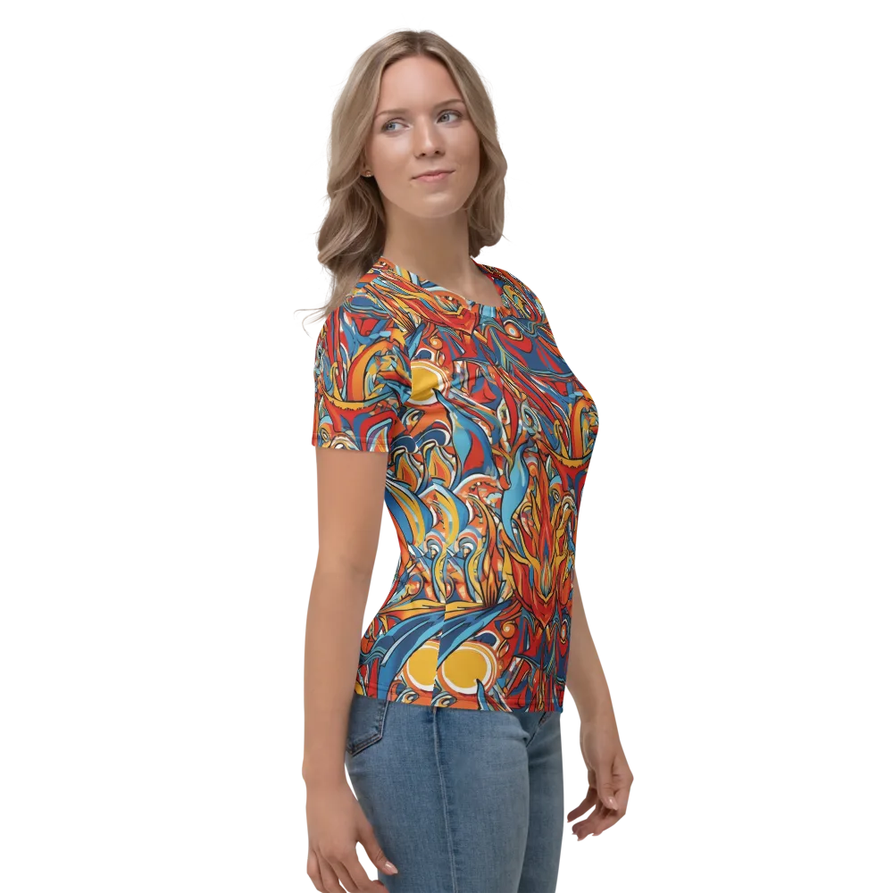Flamework on Women's Crew Neck T-Shirt — Right
