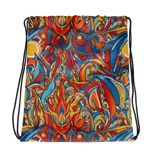 Flamework on a Drawstring Bag