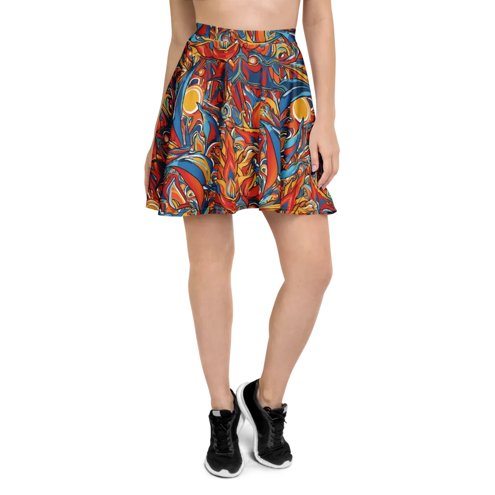 Flamework on Skater Skirt — Front