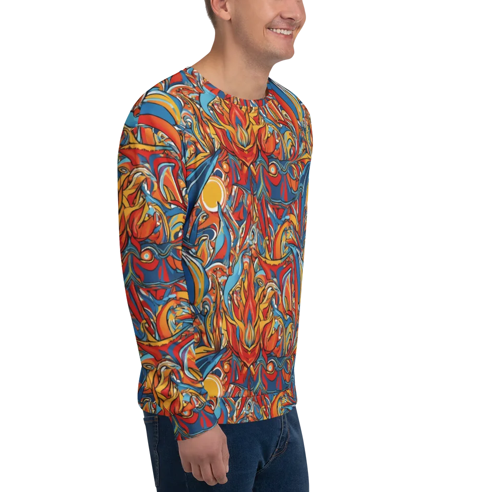 Flamework on Sweatshirt — Right Front