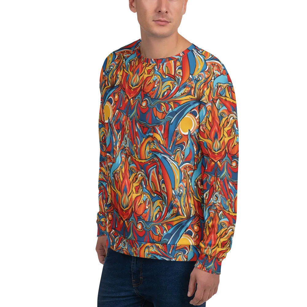 Flamework on Sweatshirt — Left Front