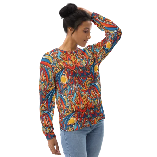 Flamework on a Sweatshirt