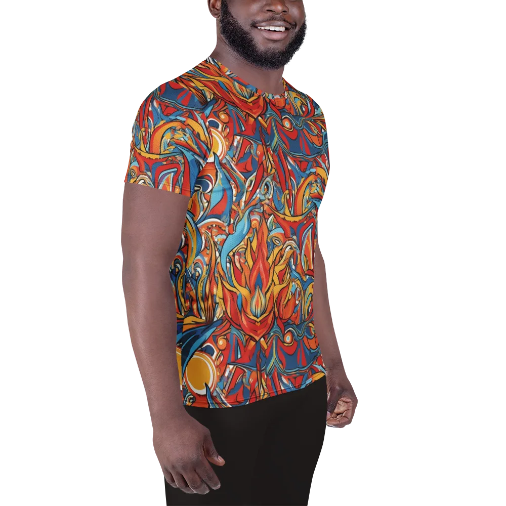 Flamework on Men's Athletic T-Shirt — Right