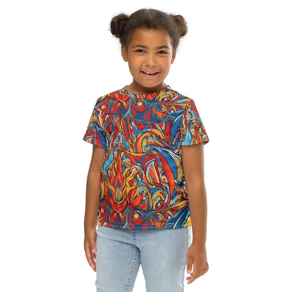 Flamework on Kids Crew Neck T-Shirt — Front