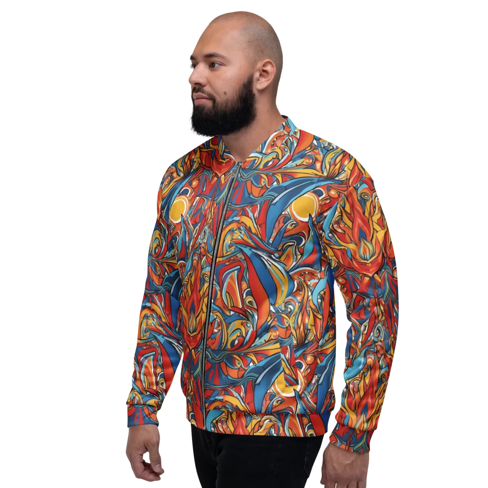 Flamework on Bomber Jacket — Left