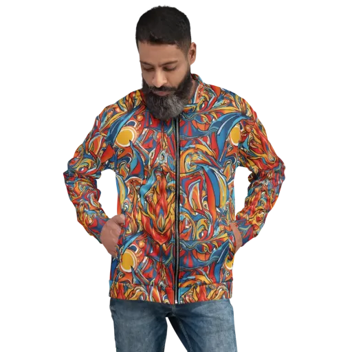 Flamework on a Bomber Jacket