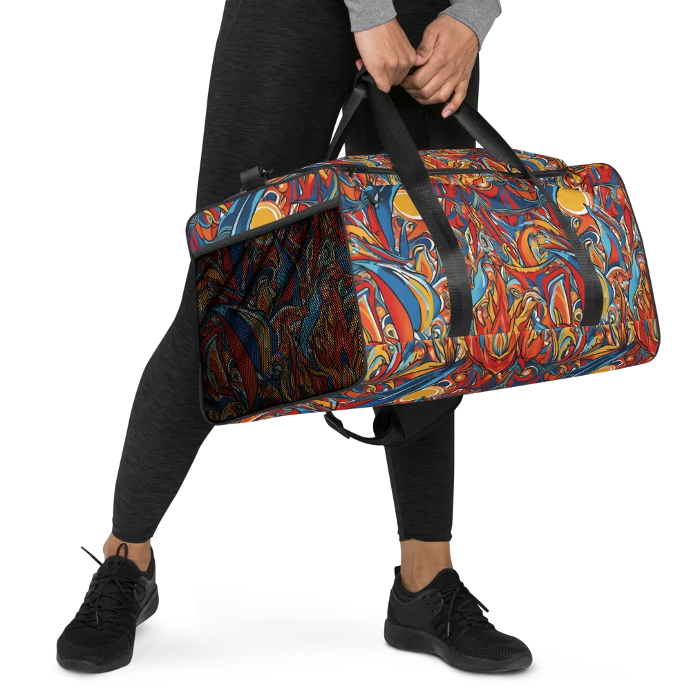Flamework on Duffle Bag — Right Front