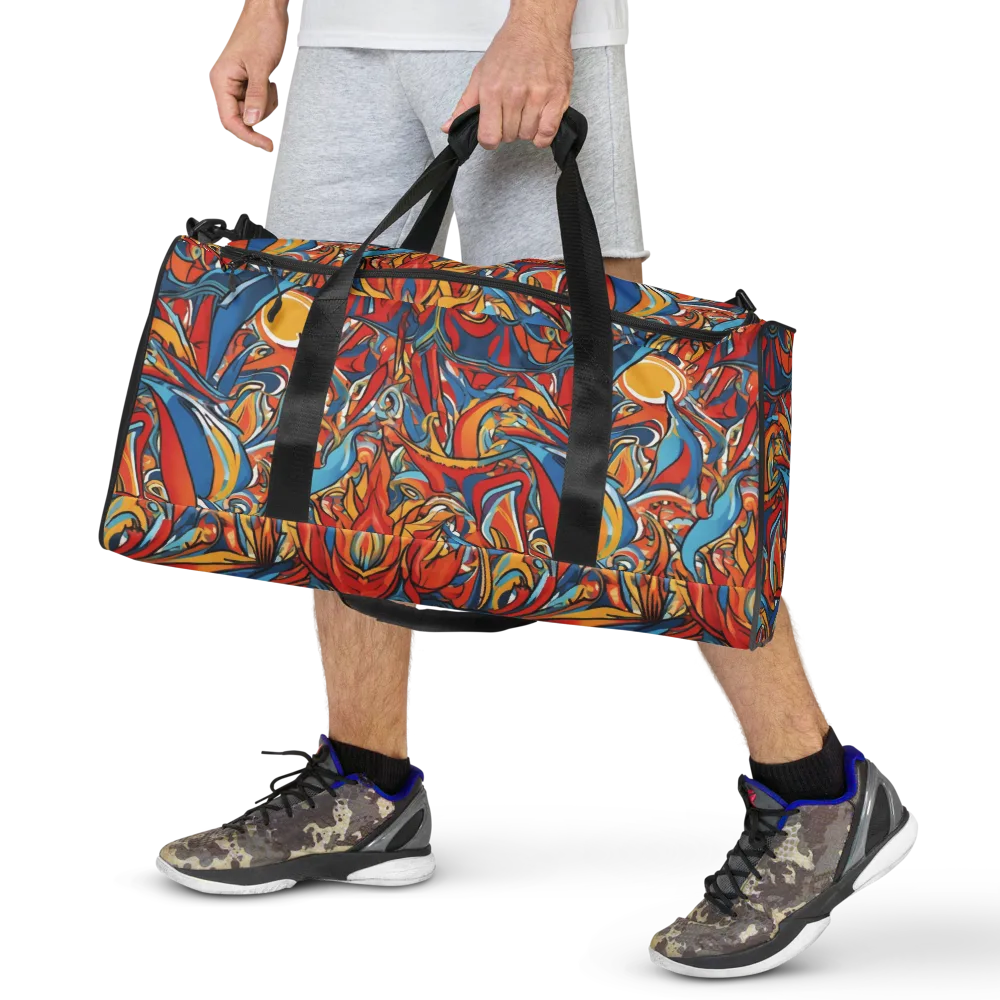 Flamework on Duffle Bag — Front